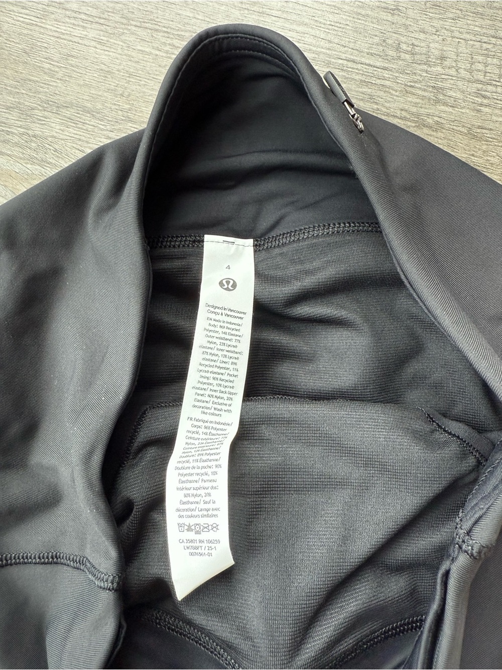 NWT Lululemon Women's Speed Up High Rise Shorts 4” Lined Black Size 4 LW7BBFT! - Picture 4 of 9
